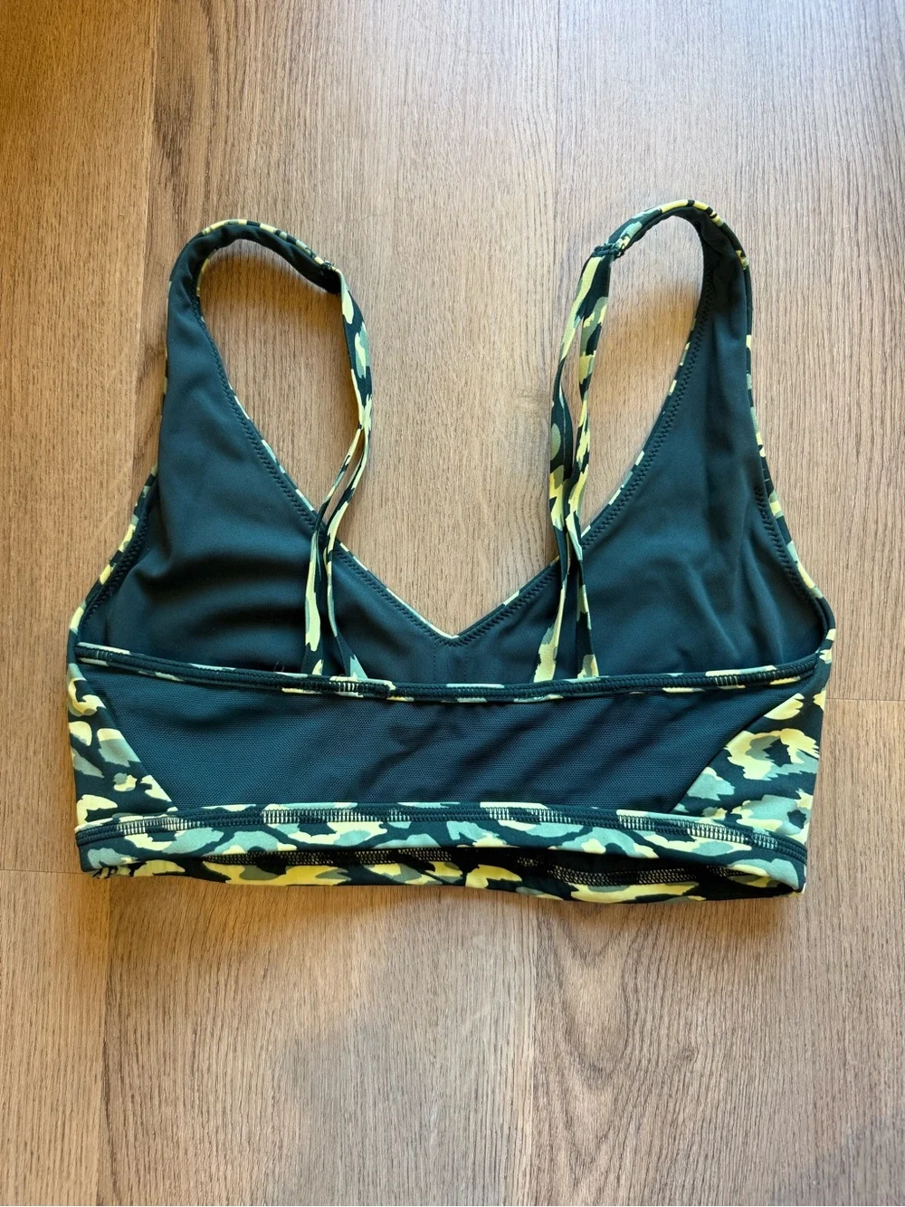 Aerie Offline Goals Plunge Sports Bra - Deep Forest Green